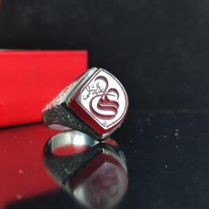 انگشتر نقره طرح نقطه عالی